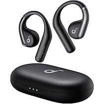 soundcore AeroFit 2 ブラック Soundcore AeroFit 2 by Anker, Open-Ear Headphones, Adjustable Ear